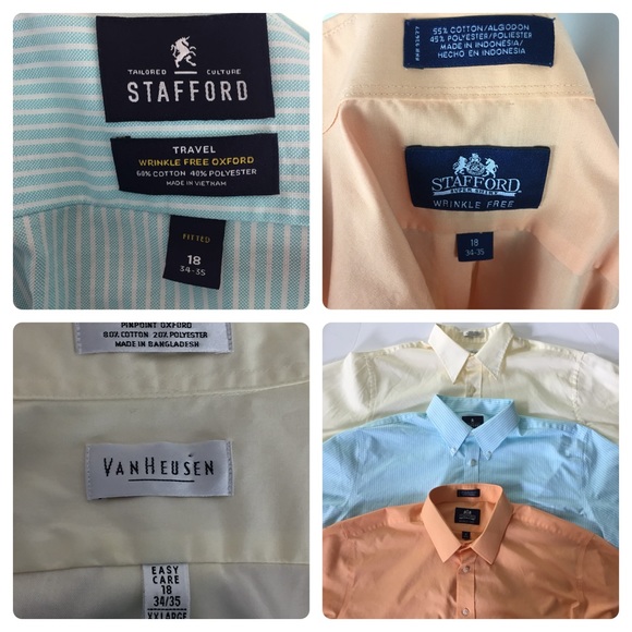 Bundle of 3 Long Sleeve Button Down Dress Shirts - Picture 2 of 7